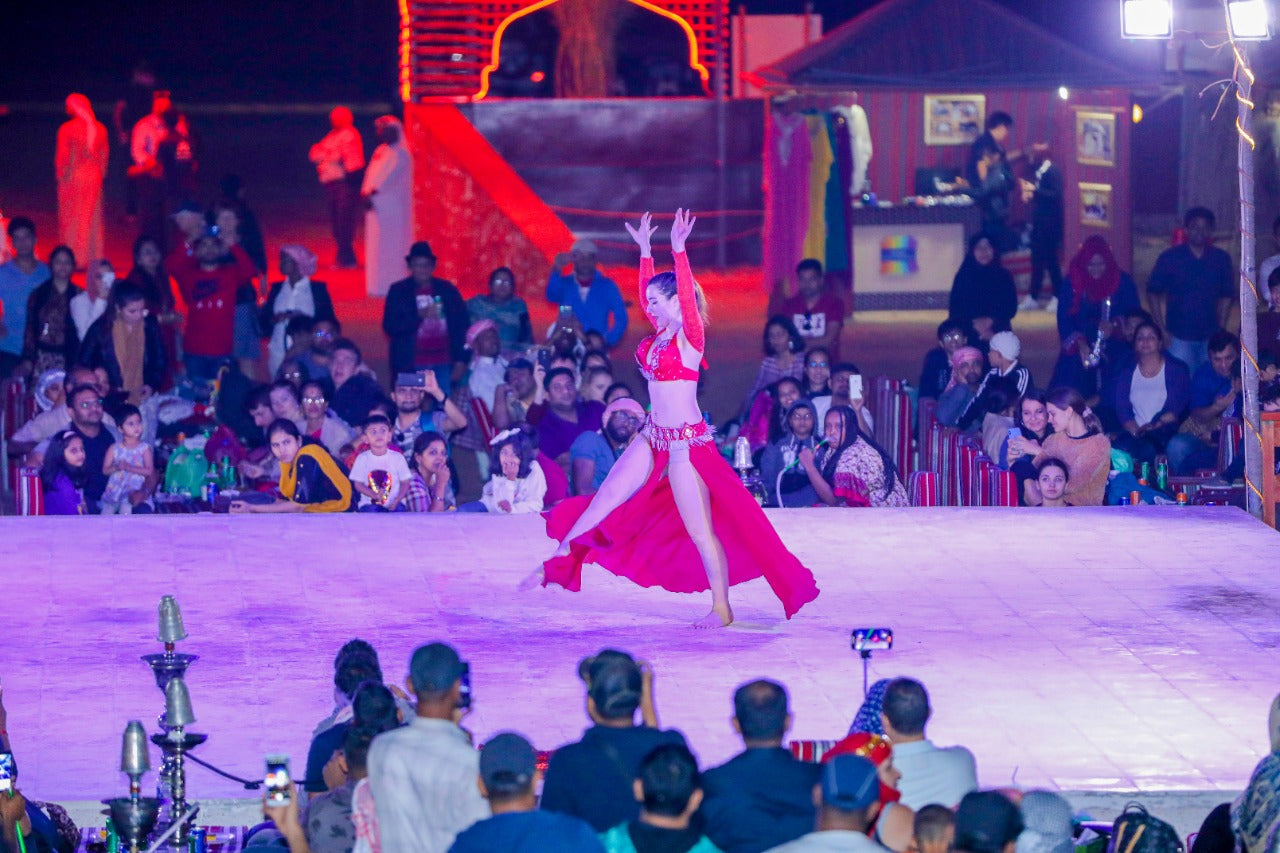 Girl Dance Performance at Standard Desert Safari in Dubai
