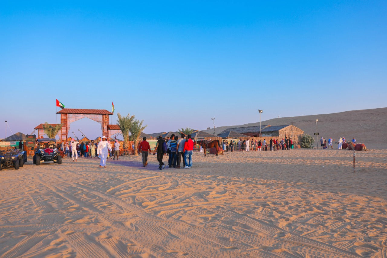 Exterior view of the Standard Desert Safari camp in Dubai