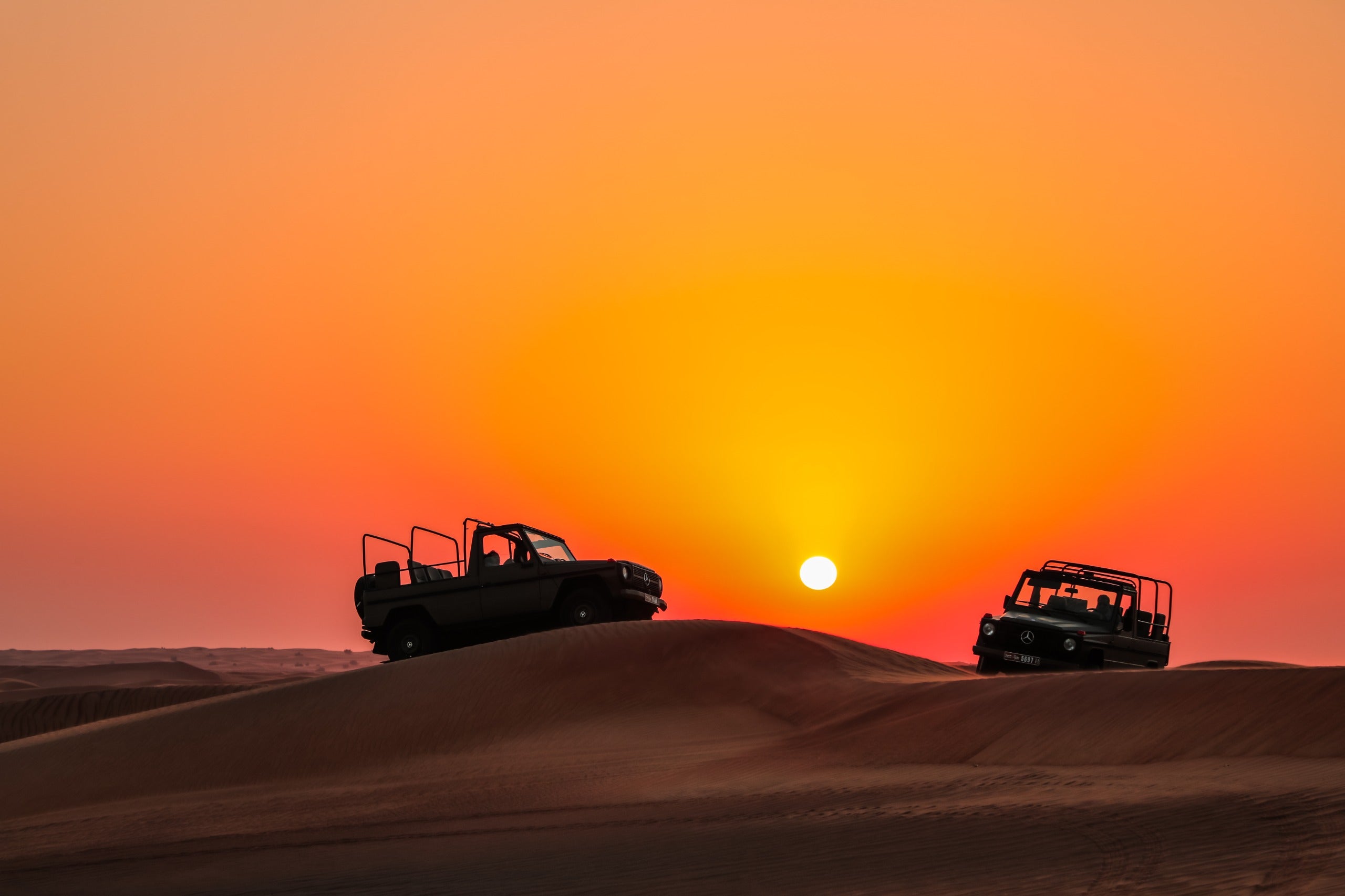 Sunset at King Desert Safari Dubai