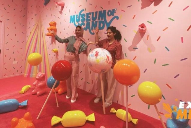 Museum of Candy Dubai with colorful exhibits