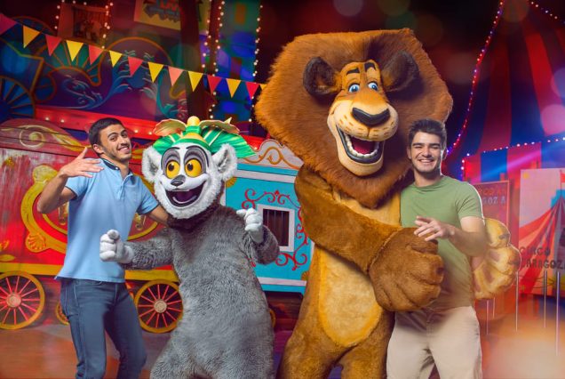 Motiongate Dubai theme park with roller coasters