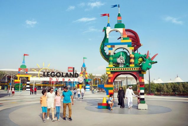 Wild Wadi Waterpark in Dubai with Jumeirah view